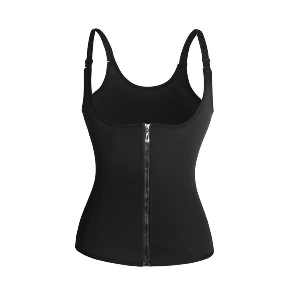 Formgebendes Korsett Rückenunterstützung schlanker Look! Hochwertiges Damen Korsett mit Reißverschluss vorne für Fitness und Taille-Training. In Schwarz. Erreiche deine Ziele stilvoll