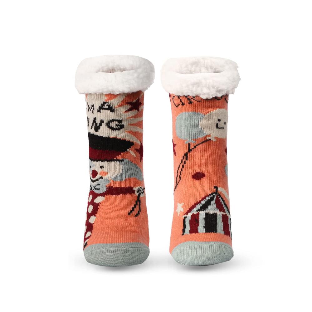 Orangefarbener Schneemann