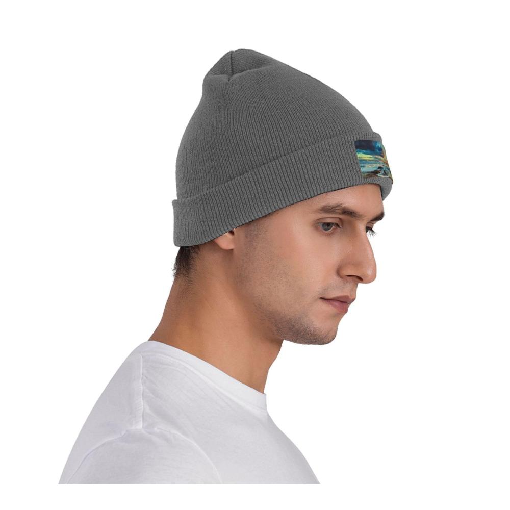Entdecken Sie den Charme des Winters mit unserer Strickmütze! Warm weich und stilvoll - die ultimative Wintermütze mit Sonnenuntergangs-Strandmotiv. Jetzt zugreifen und sich warm halten