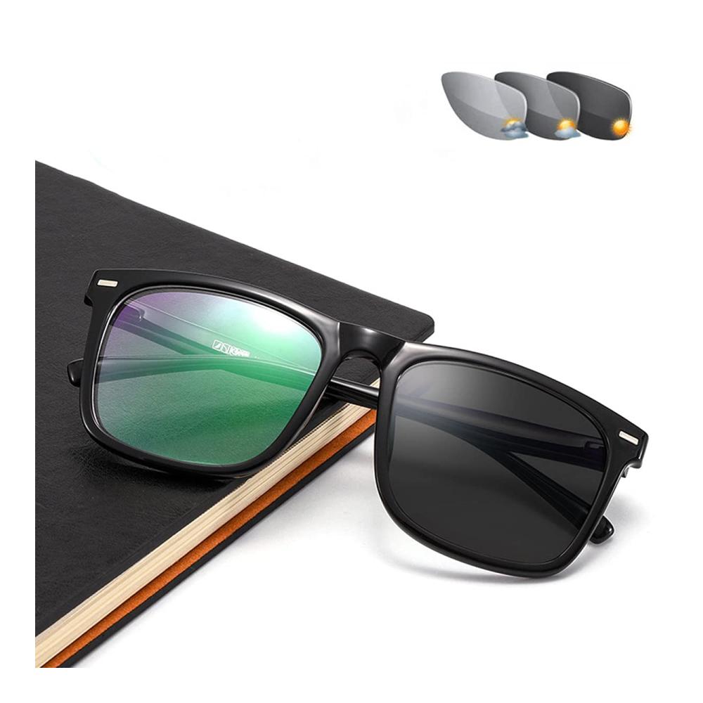 Erstaunliche verschreibungspflichtige Brillenfassungen Moderne Optik für klare Sicht! Inklusive Photochromie für Outdoor-Schutz. Dioptrien von +1.00 bis +3.00 stilvoll in Schwarz 2