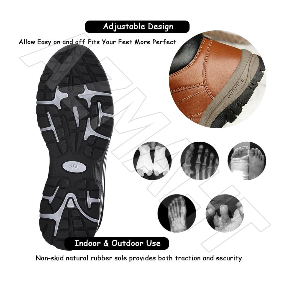 Entdecken Sie die ultimativen Herren-Trekking-Wanderschuhe Warm wasserdicht & gemütlich für den Winter. Leichte braune Sneaker in Größe 42/260 mm für Outdoor-Abenteuer Camping und Klettern