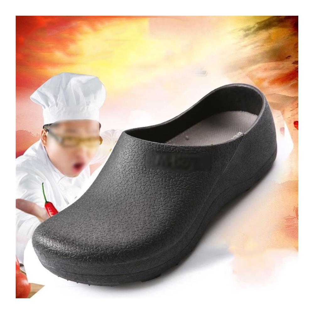 Entdecken Sie stilvolle schwarze Schuhe für Herren Wasserdicht rutschfest und ölbeständig! Perfekt für Gartenarbeit und Kochen. Geh bequem mit luftigem Fußbett und stoßdämpfender Sohle
