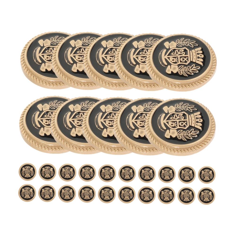 30er-Pack Click-Buttons Kreatives DIY-Zubehör für Hemden Blazer & mehr! Vintage-Design mit Metallknöpfen und Ösen. Jetzt stilvoll gestalten
