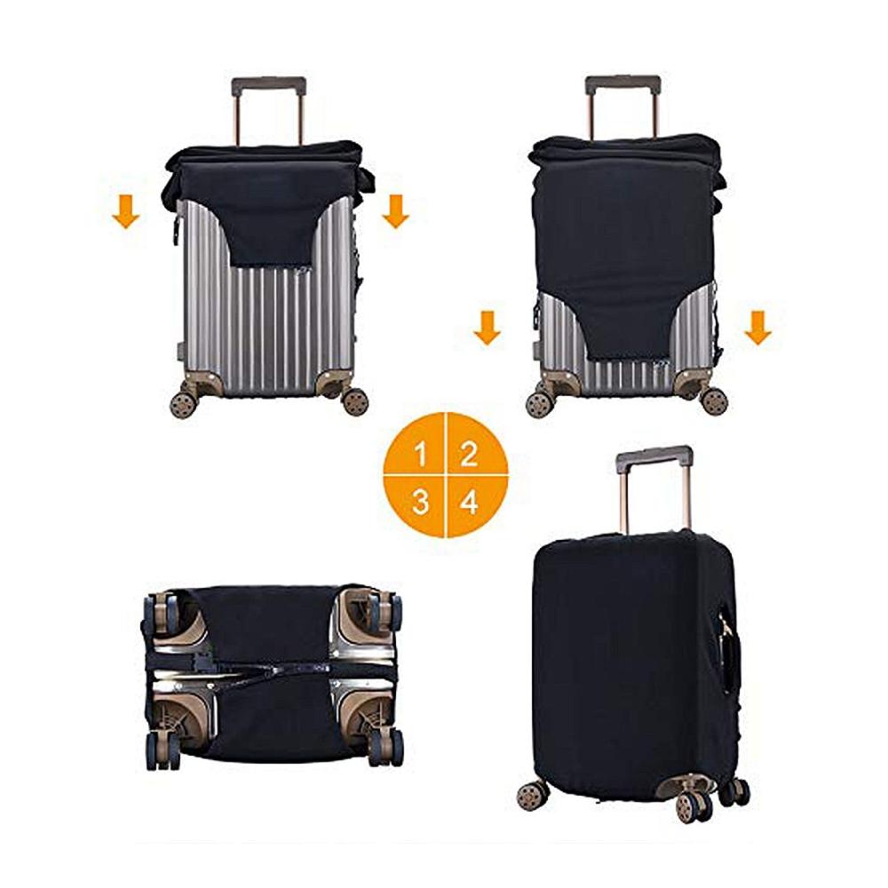 Schützen Sie Ihren Koffer mit Stil Elastische Gepäckabdeckung mit Hühner-Aufdruck staubdicht für 457-813 cm große Koffer