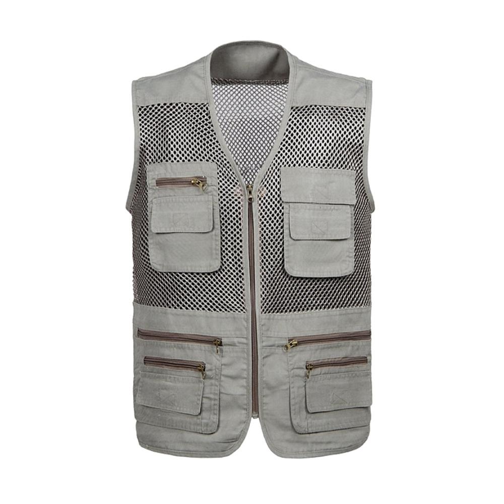 Entdecken Sie die ultimative Herren Outdoor Weste Perfekt für Camping Jagd Angeln & Fotografie. Atmungsaktives Mesh & Multi-Taschen-Design für maximale Funktionalität