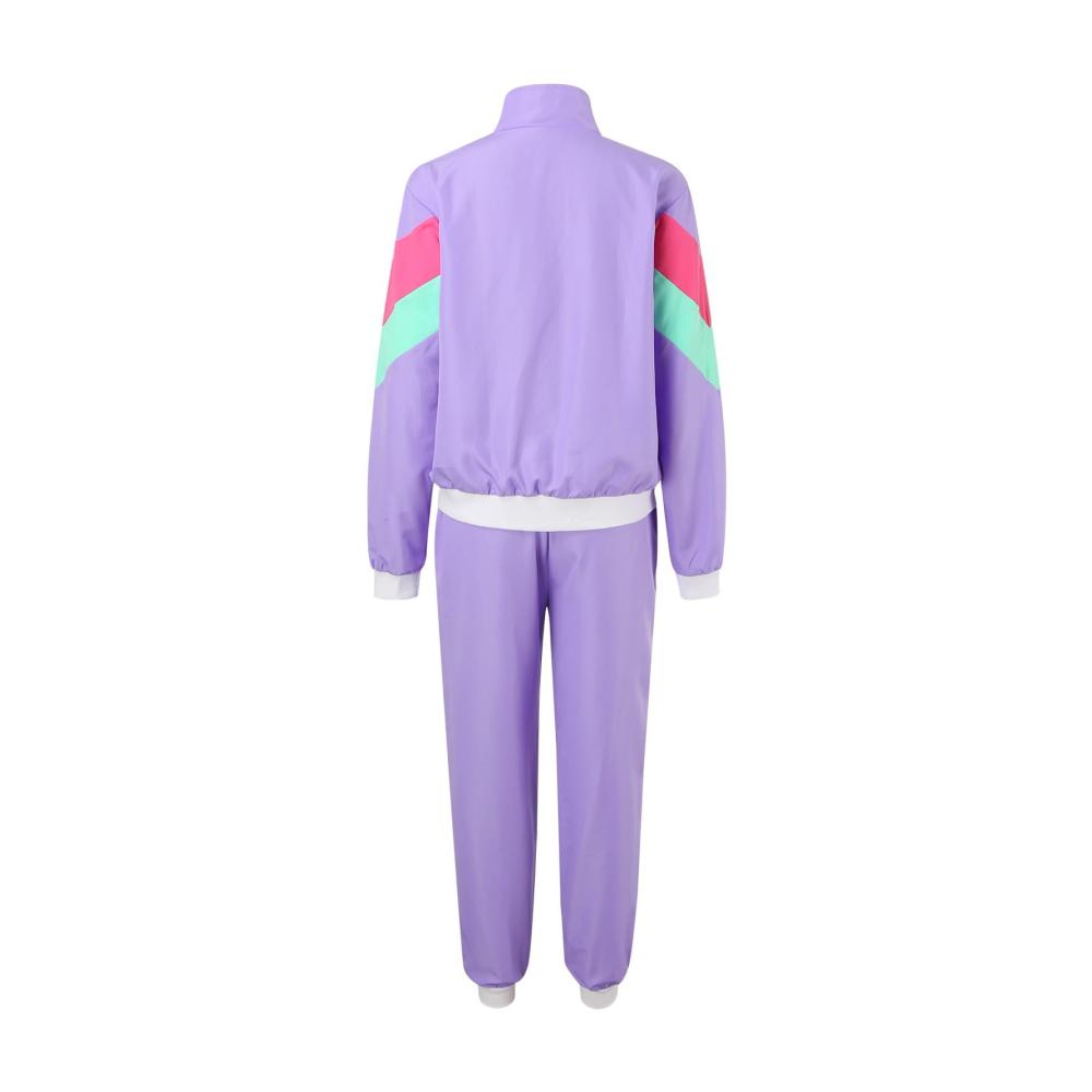 Sportswear Retro-Jogginganzüge im 80er-90er-Jahre-Stil Klassisches Karnevalskostüm für Herren und Damen