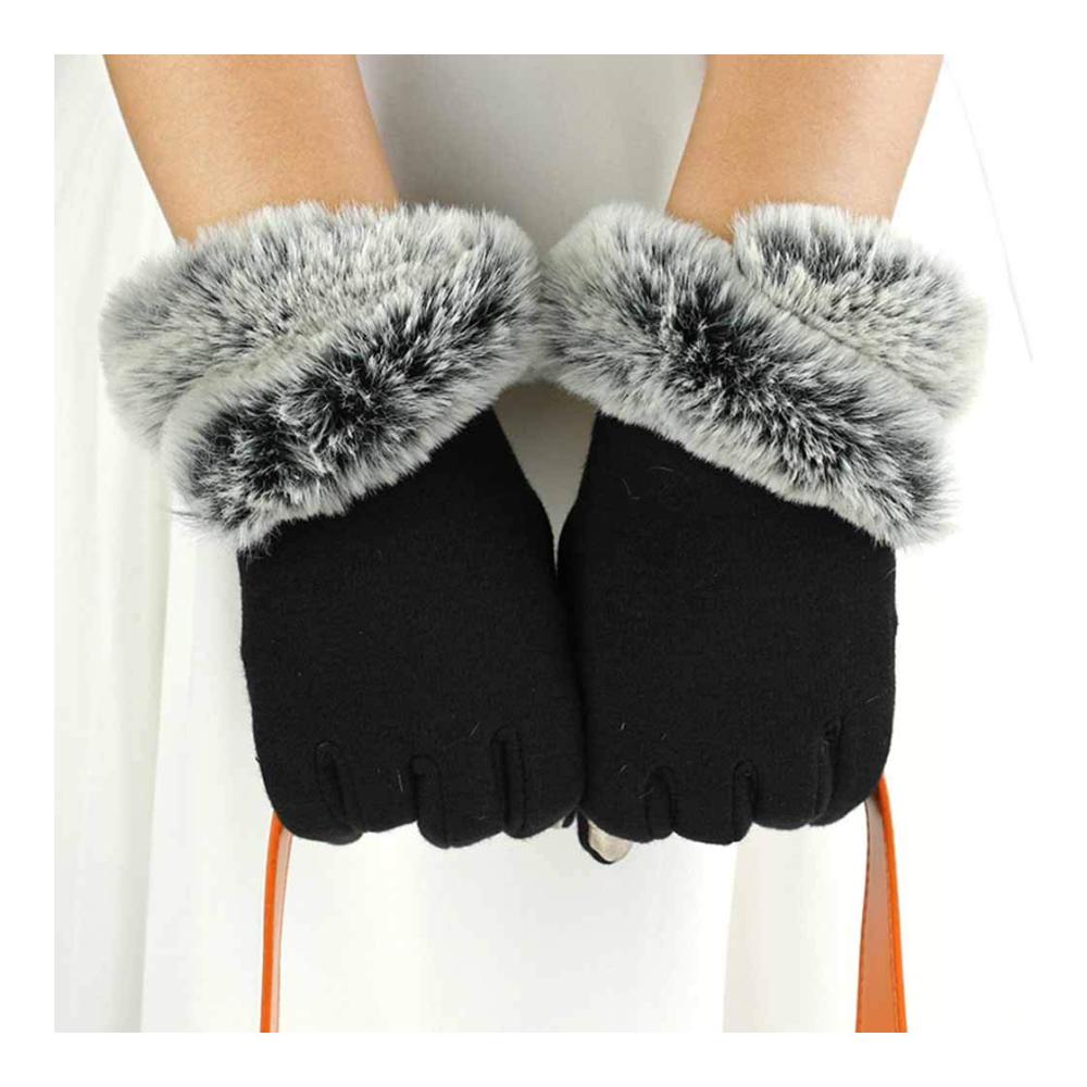 Hochwertige Damen Winterhandschuhe & Fäustlinge Warm Touchscreen-fähig & Dickes Innenfutter für Draußen & Drinnen. Perfekt zum Radfahren & Mountainbiken in Grau