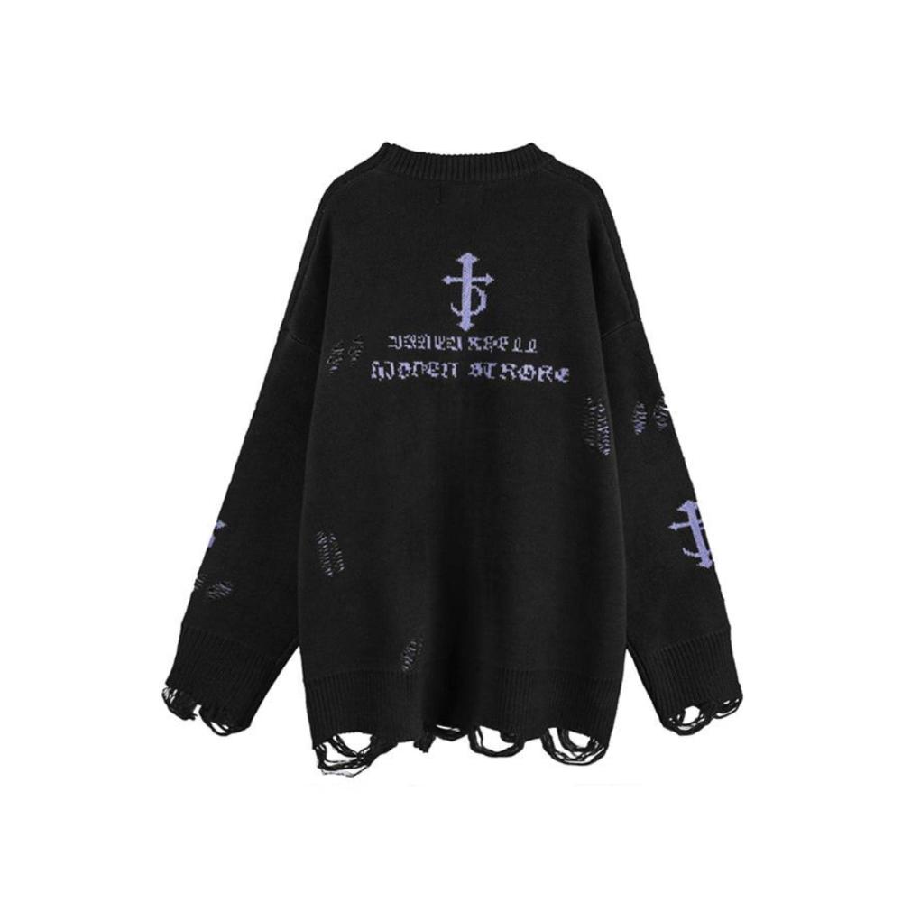 Entdecken Sie den zeitlosen Stil Pullover mit Vintage Alphabet Jacquard für Herbst. Bequem lässig und im Trend mit Quasten und Streetwear-Appeal