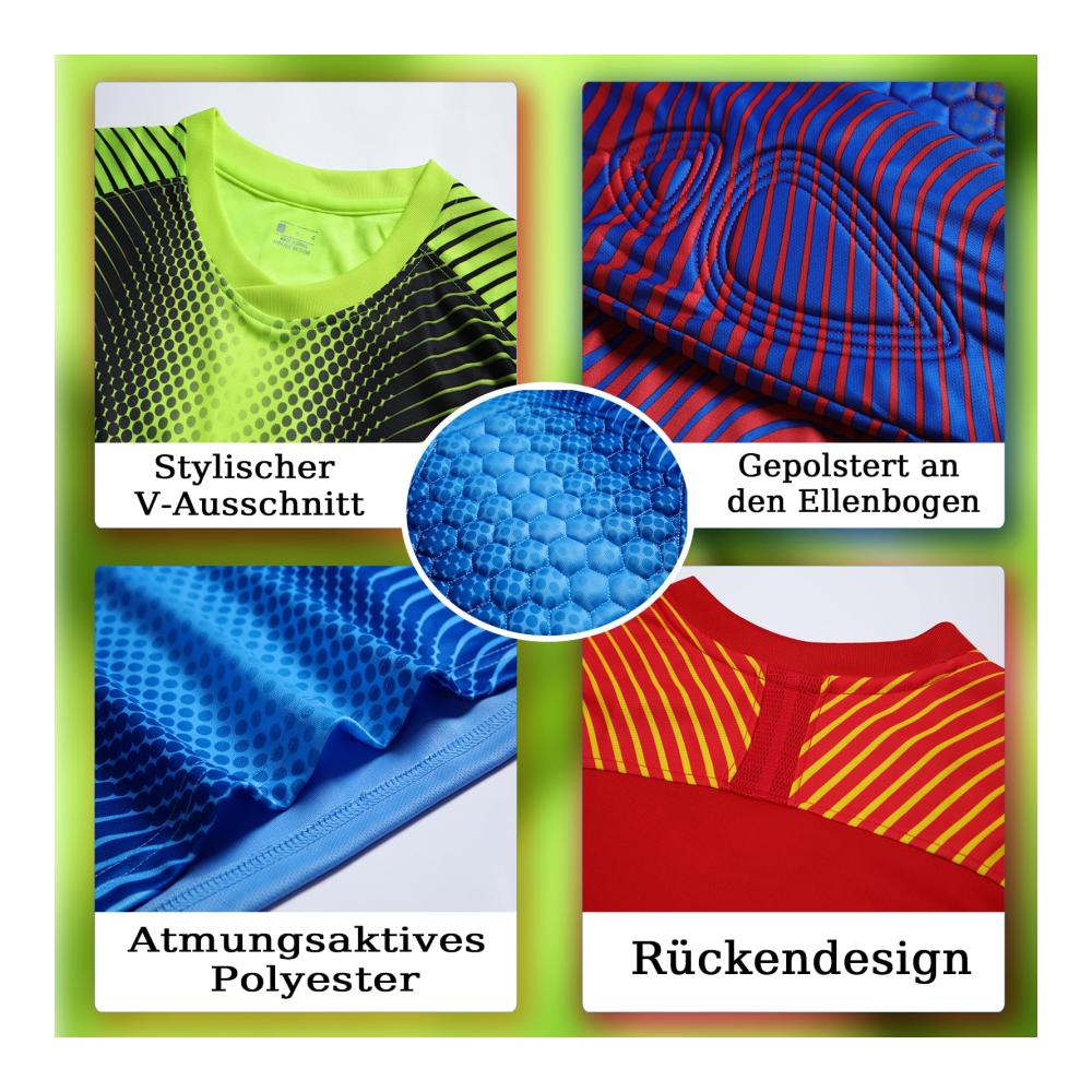 Ultimative Personalisierung Gepolstertes Torwarttrikot mit individuellem Namen und Nummer für Kinder Jungen & Herren. Erstellen Sie jetzt Ihr einzigartiges Team-Trikot
