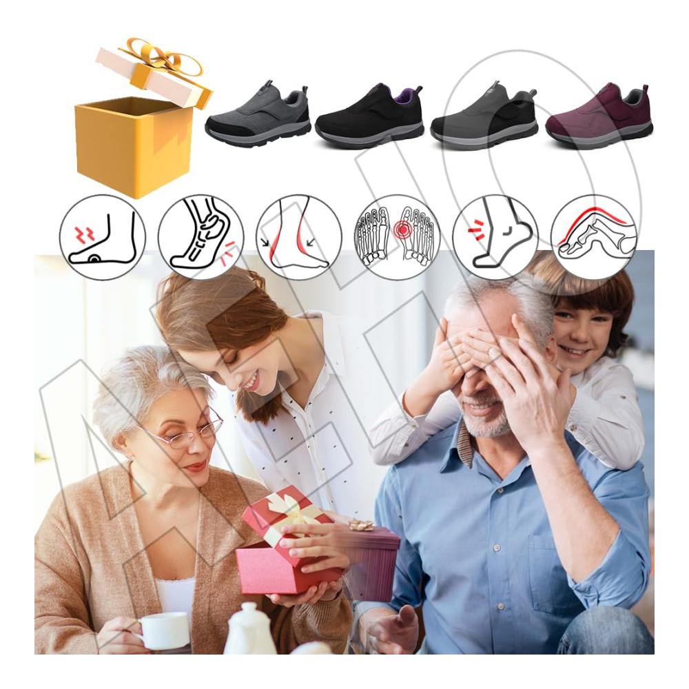 Ultimativer Komfort für Herren Extra breite orthopädische Walkingschuhe mit Klettverschluss für Diabetiker - Ganter Qualität