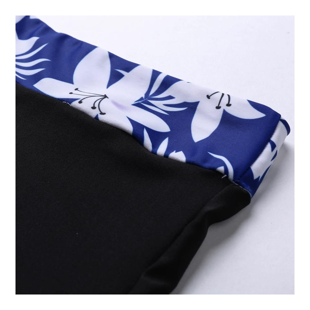 Damen Badeanzug Bauchweg Push Up Tankini Oberteil und Shorts Badebekleidung Zwei-teilig mit High Waist Shorts Schwimmanzug Strandmode Stilvoll Loose Schwimmkleidung Zwei Träger