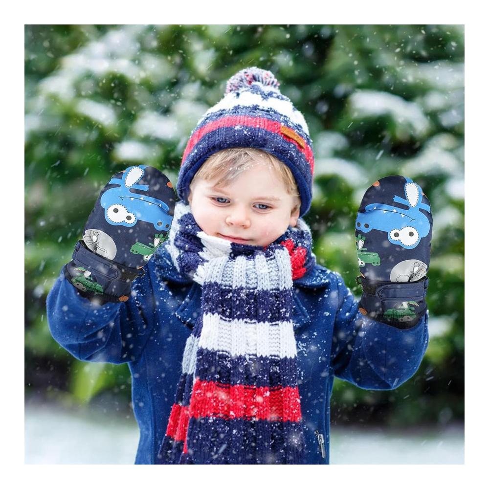 Wasserdichte Winter-Schneehandschuhe für Kinder Mit Dinosauriermuster für ultimativen Spaß beim Skifahren und Radfahren! Winddicht und Tarnmuster für Abenteuer