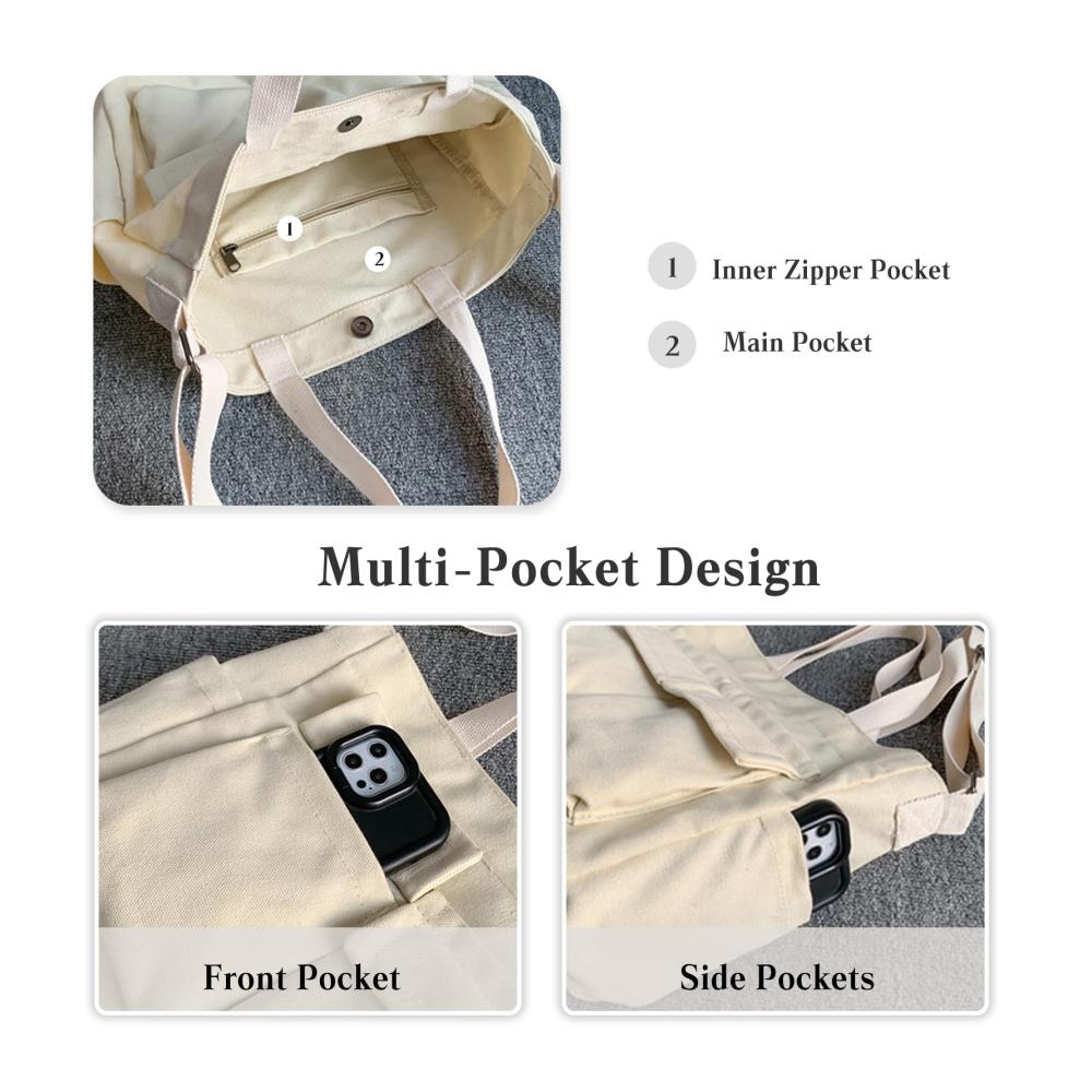 Entdecken Sie den perfekten Begleiter Damen Canvas Henkeltaschen - Stilvoll geräumig und multifunktional