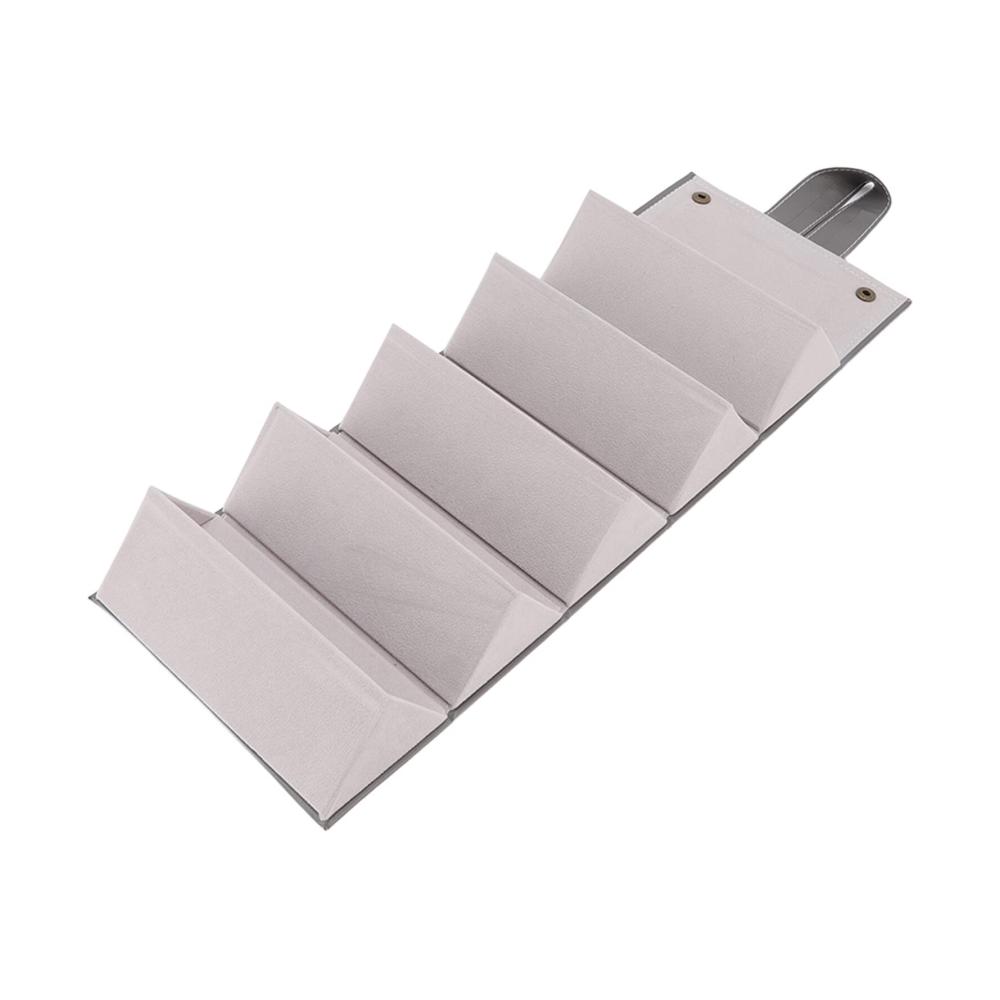 Brillenetuis Multifunktional Mehrere Fächer PU-Leder Reisebrille Aufbewahrung für Brillen grau0 Reisebrillen Aufbewahrungsbox Sonnenbrillenkasten Etuis Brillenaufbewahrung