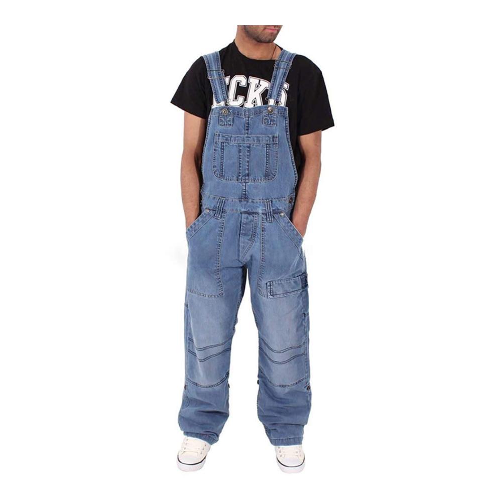 Entdecke den ultimativen Stil Herren Denim Overalls - Lockerer Fit für Arbeit und Freizeit