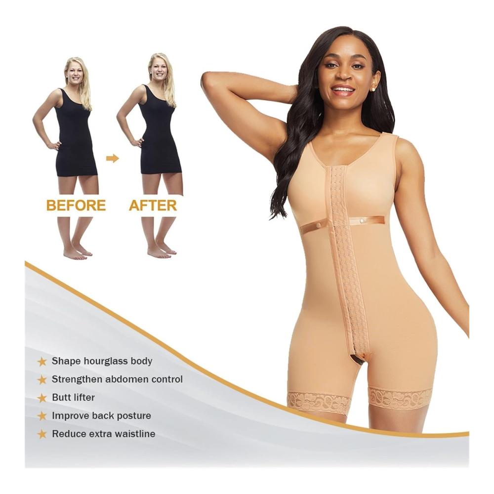 Erzielen Sie eine makellose Silhouette mit unserem Formenden Body Shaper für Frauen | Bauchkontrolle Shapewear & Kompressionskleidung nach Operationen