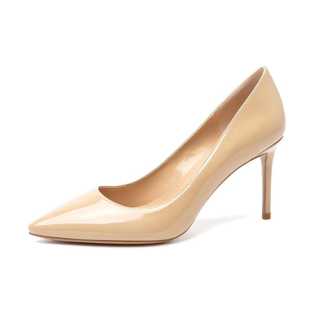Beige Nackt Lackleder