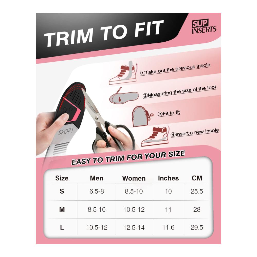 Entdecken Sie ultimativen Komfort mit orthopädischen Memory Foam Einlegesohlen für Arbeitsschuhe Anti-Schweiß Plattfuß Wanderschuhe und mehr! Perfekt für Damen zum Spazierengehen