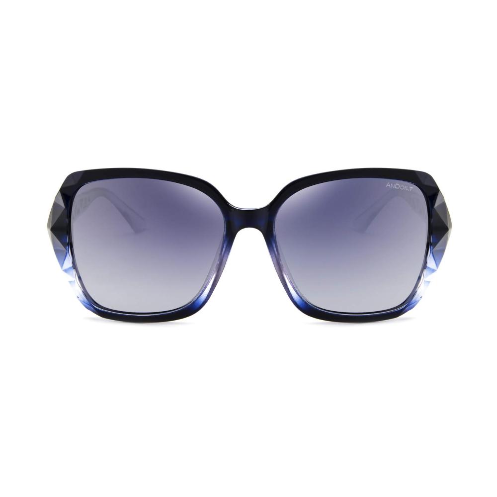 Elegante Damen-Sonnenbrille Überdimensional polarisiert funkelnder Verbundrahmen in klassischen Farbtönen. Ein Must-Have für sonnige Tage