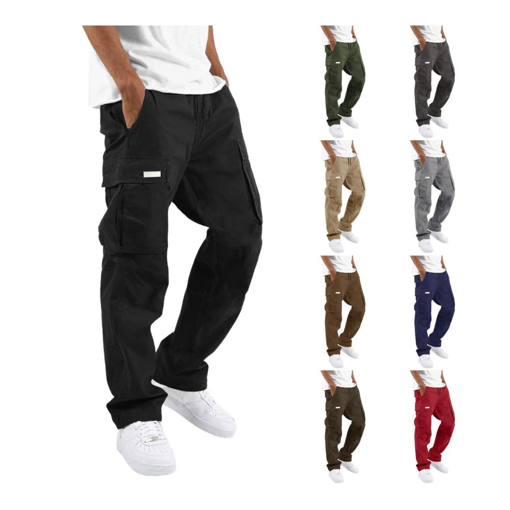 Entdecke ultimativen Komfort Herren Jogginghose Baggy Cargo Trainingshose mit elastischem Bund Taschen & Kordelzug. Perfekte Sweathose für Sport & Freizeit