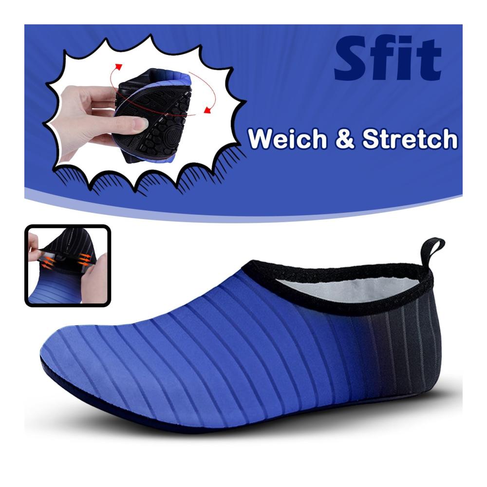 Damen & Herren Aqua Schuhe Farbverlauf rutschfest schnelltrocknend