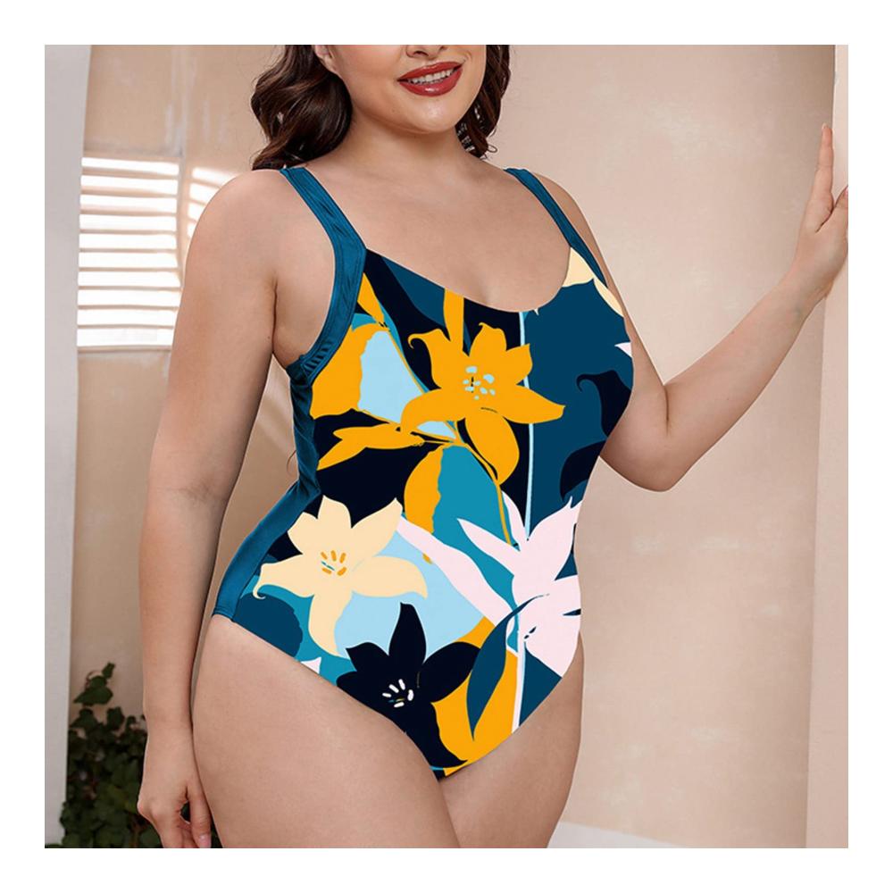 Entdecke den perfekten Monokini Vielfarbig gewellt mit zufälligen Blumen und Leopardenmuster. Verstellbarer Rückengurt für maximalen Komfort. Heiße Quellen werden nie wieder dasselbe sein