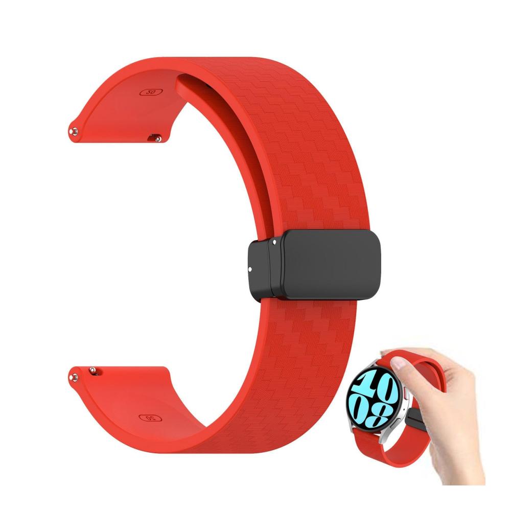 Entdecken Sie die Vielseitigkeit Wasserdichte Magnetische Silikon-Uhrenarmbänder für Smartwatches - 22 mm Verstellbares Schlaufenarmband mit starkem Magnetverschluss
