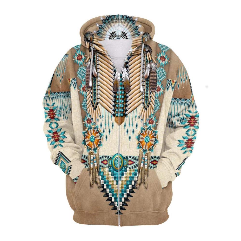 Authentischer Kapuzenpullover mit 3D Digitaldruck im Native American Indian-Stil – Ideal für Paare! Erhöhen Sie Ihre Persönlichkeit und Cospaly-Kleidung. Jetzt bestellen