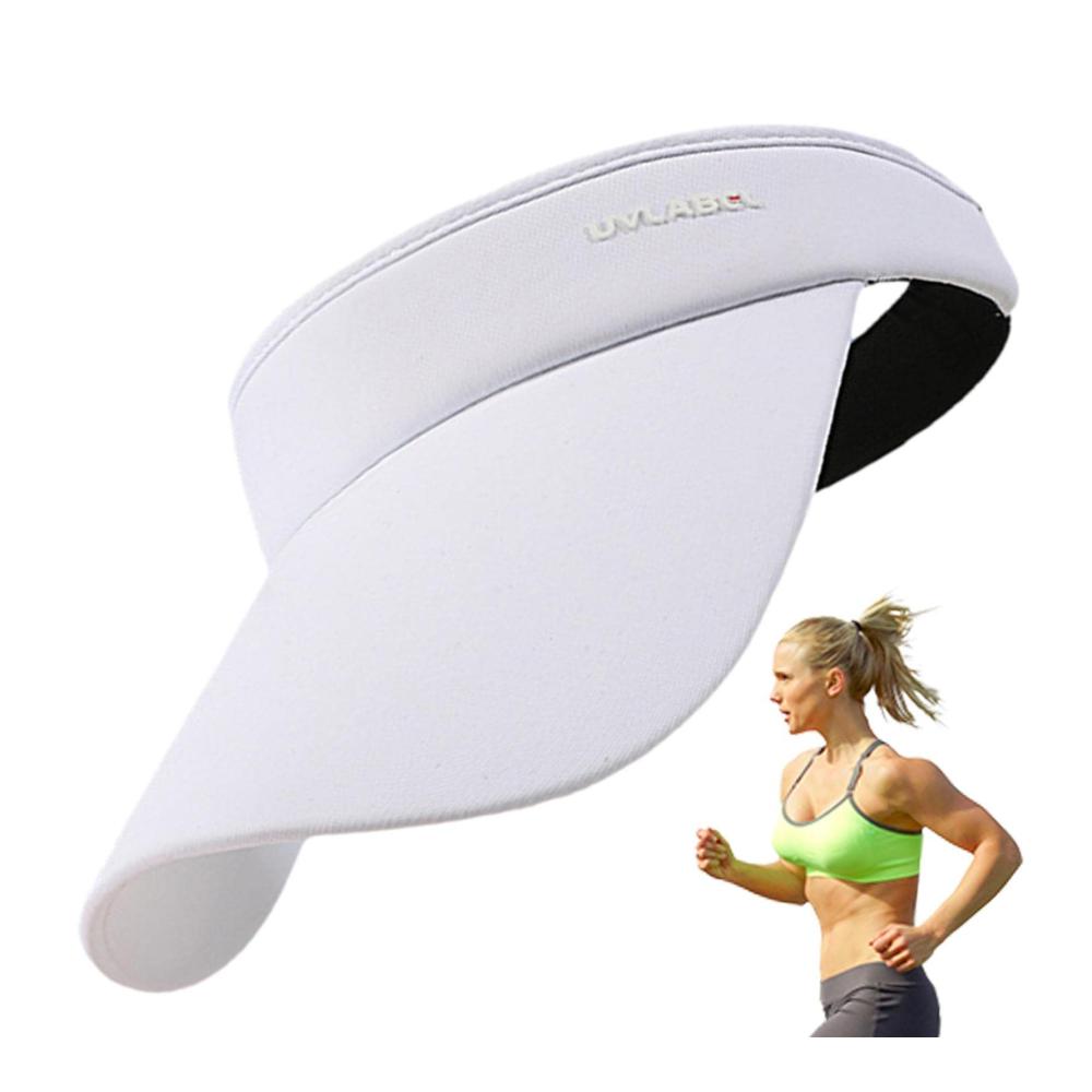 Sommer-Stil Damen Visoren mit breiter Krempe | Verstellbare atmungsaktive Sonnenblenden-Hüte für ultimativen Sonnenschutz im Freien | Leicht & Modisch | Perfekt für Strand & Sport