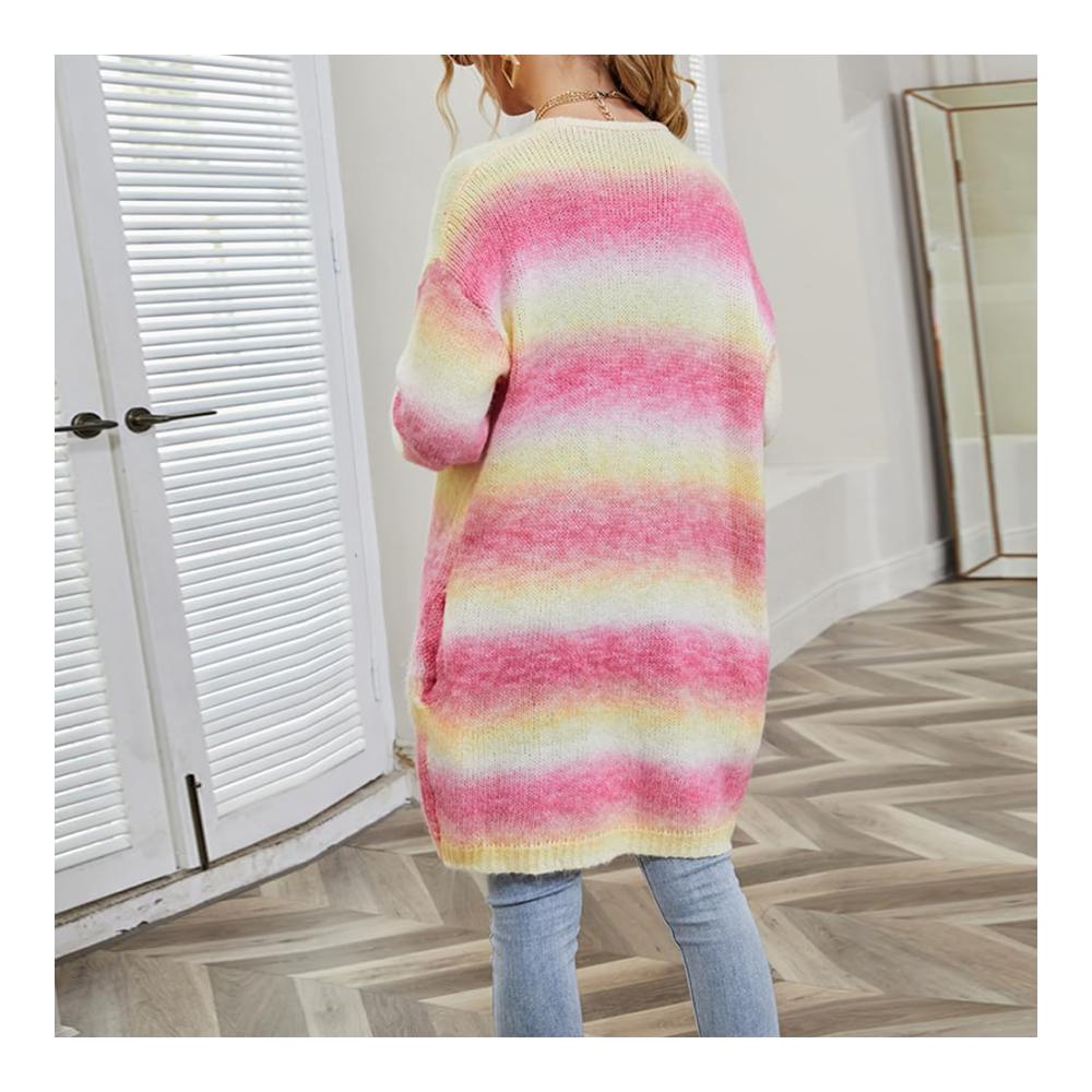 Entdecke den perfekten Style mit unseren vielseitigen Damen-Strickjacken! Langärmelig und in Regenbogenfarben gehalten sind sie ein Must-Have für jede Garderobe. Jetzt shoppen und stilvoll bleiben
