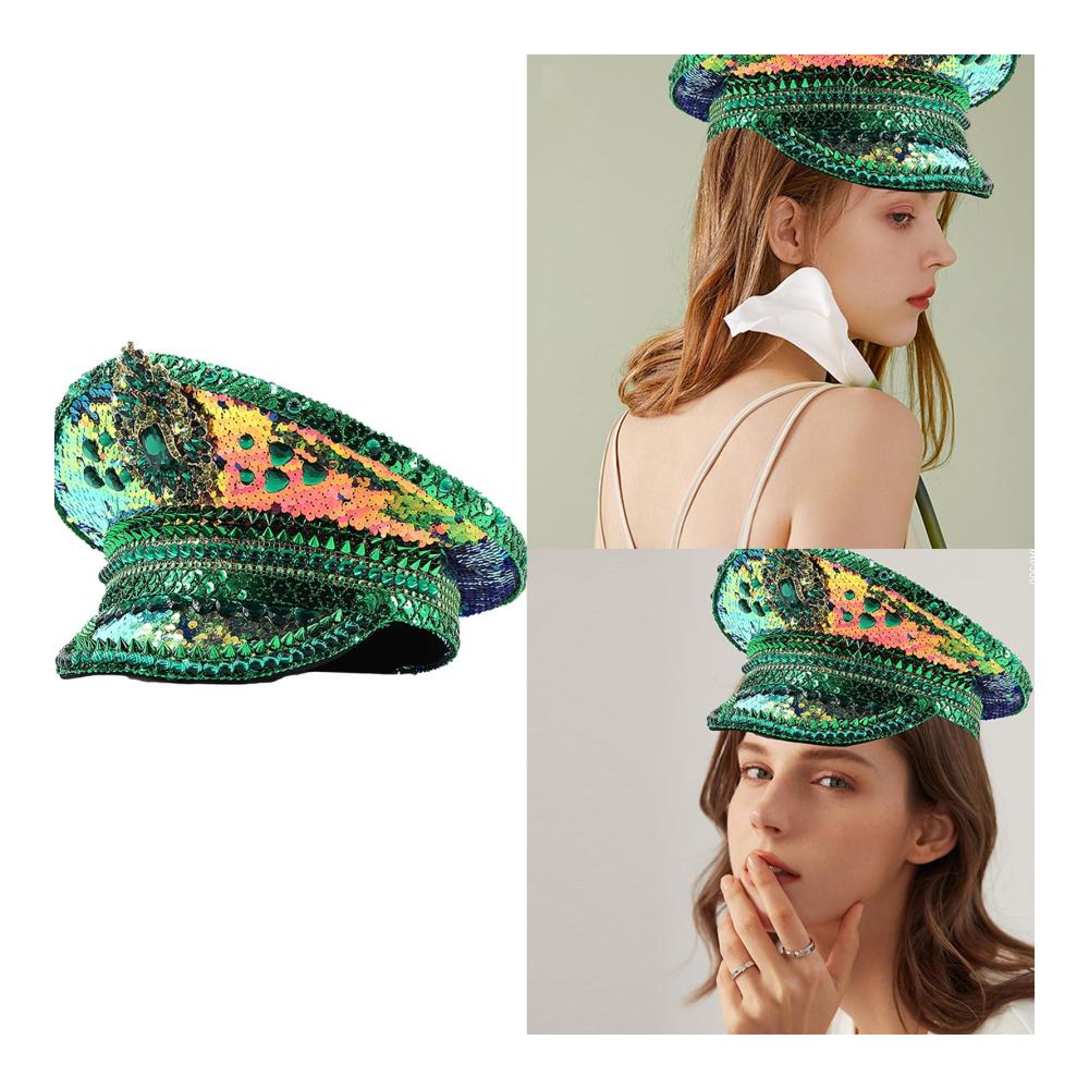 Einzigartiger Grüner Fedora & Trilby Hut für Erwachsene Perfekt für Karneval Partys & Hochzeiten! Kapitän Teenager Junggesellinnenabschied - Entdecke den stilvollen Brauthut