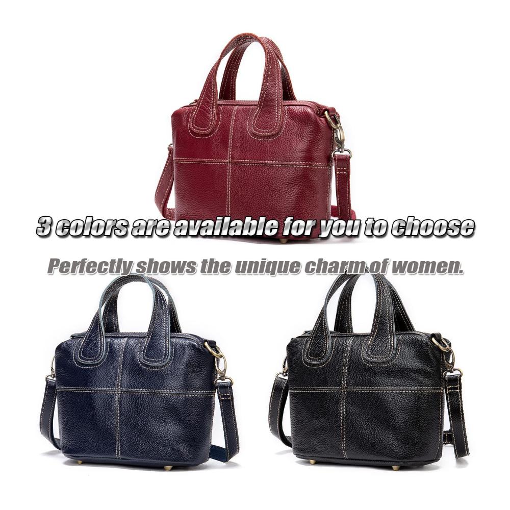 Elegante Henkeltasche aus feinstem Narbenleder für stilbewusste Damen – Klassische Handtasche mit vielseitigen Tragemöglichkeiten perfekt für jeden Anlass