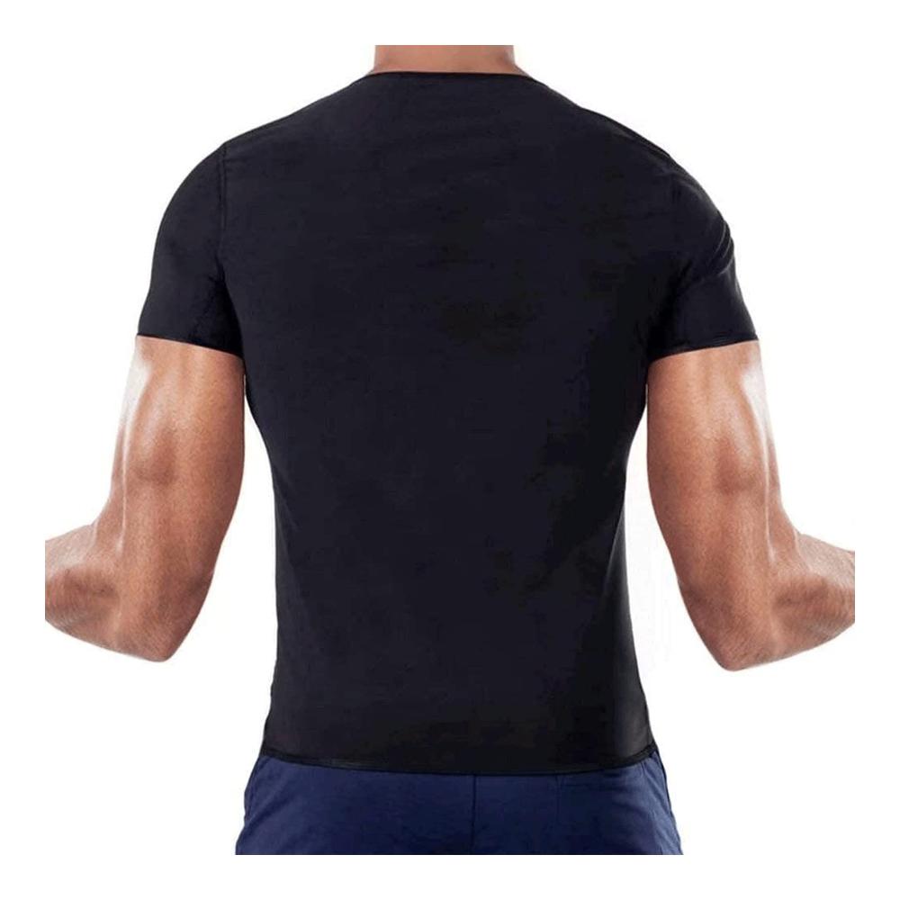 Perfektes Training Herren Sauna Unterhemd zur Gewichtsreduktion mit Reißverschluss. Hot Neopren Korsett Taille Trainer für schlanken Körper. Männer 4XL