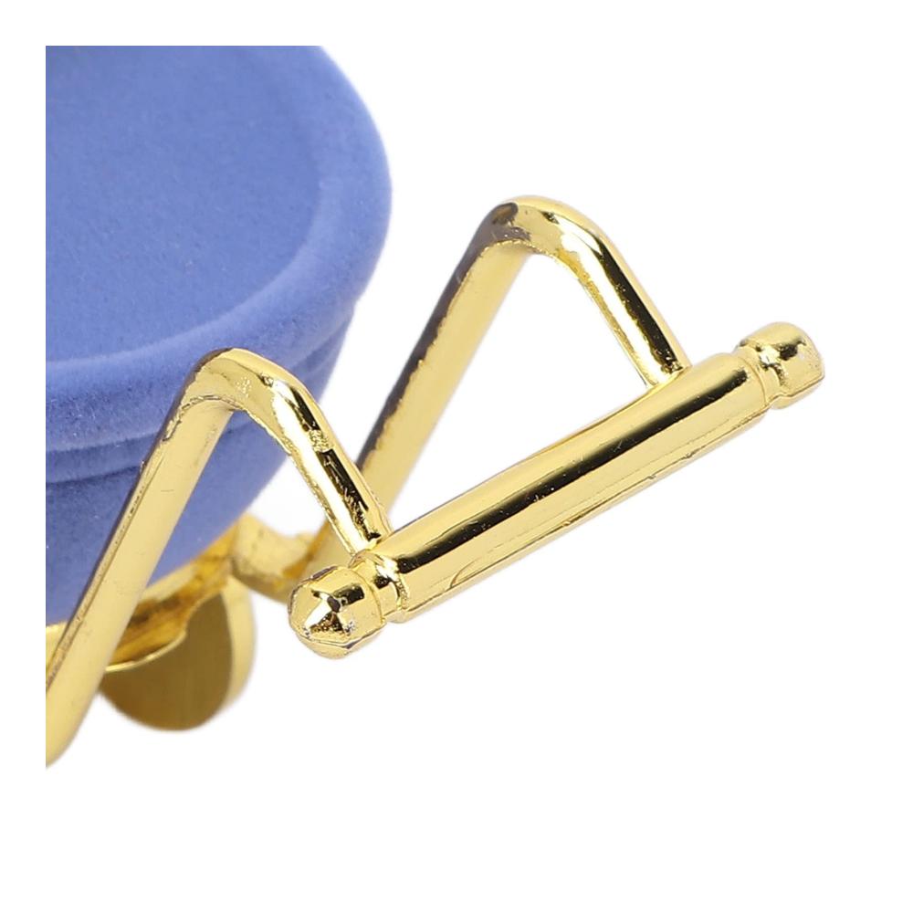 Behalten Sie Ihre Erinnerungen sicher Kinderwagen-Schmuckschatulle mit Retro-Charme. Dekorativ und niedlich perfekt für Babyzähne Ringe und Ohrringe. Blau mit weichem Futter