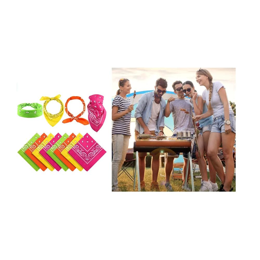 Sport Stirnband mit quadratischen Outdoor-Sporthandschuhen 48 Stück Handtücher aus Polyester für Camping Reiten oder den Innen- und Außenbereich