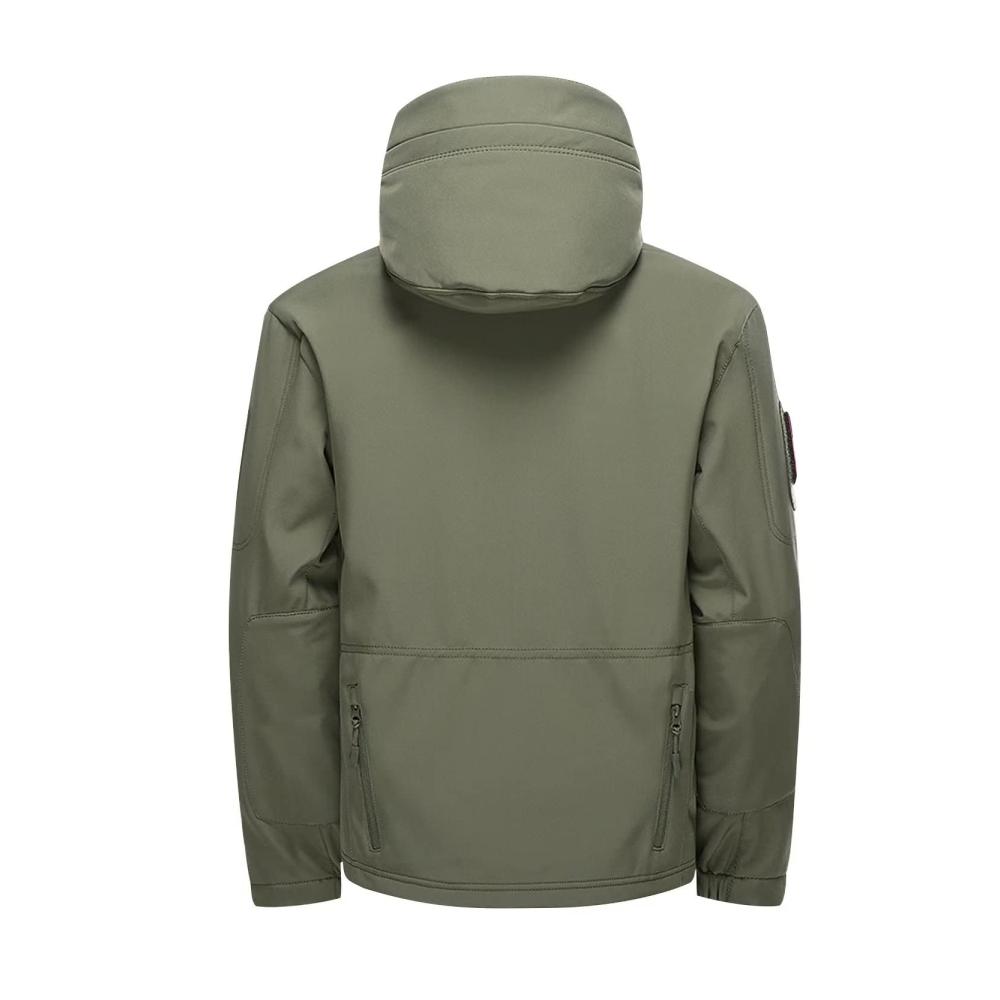 Herren Winter Softshelljacke Wasserdicht Militärjacke TAKTISCH für Trekking Outdoor mit Reißverschlusstaschen