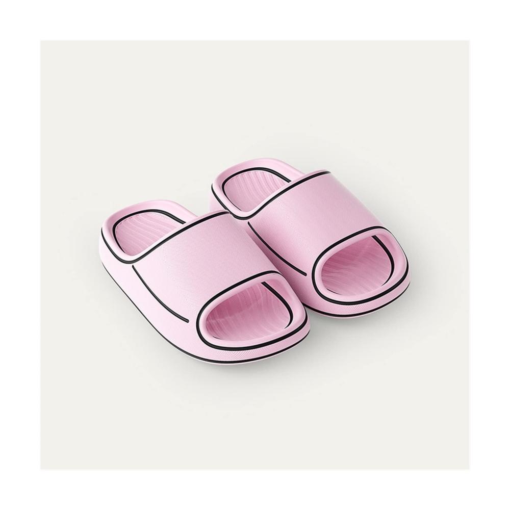 Bequeme Hausschuhe für Damen Sommermode Flip-Flops in Persönlichkeitsdesign für Paare - Ideale Indoor- und Outdoor-Sandalen für Eltern und Kinder! (Farbe Rosa Größe 37/38