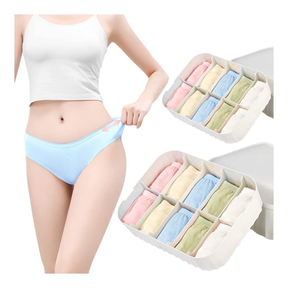 Ultimativer Komfort für Damen 100% Baumwollunterhosen für Reisen Mutterschaft Menstruation & Notfälle – bunt individuell verpackt für Krankenhausaufenthalte & den Spa im Hotel