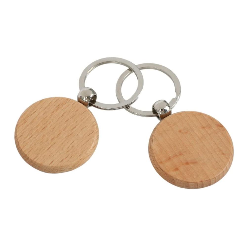 100er Pack DIY Schlüsselanhänger aus Holz in Herz- Rund- und Ellipsenform für Damen | Ideal für Schlüsselanhänger Holzringe und Skulpturen