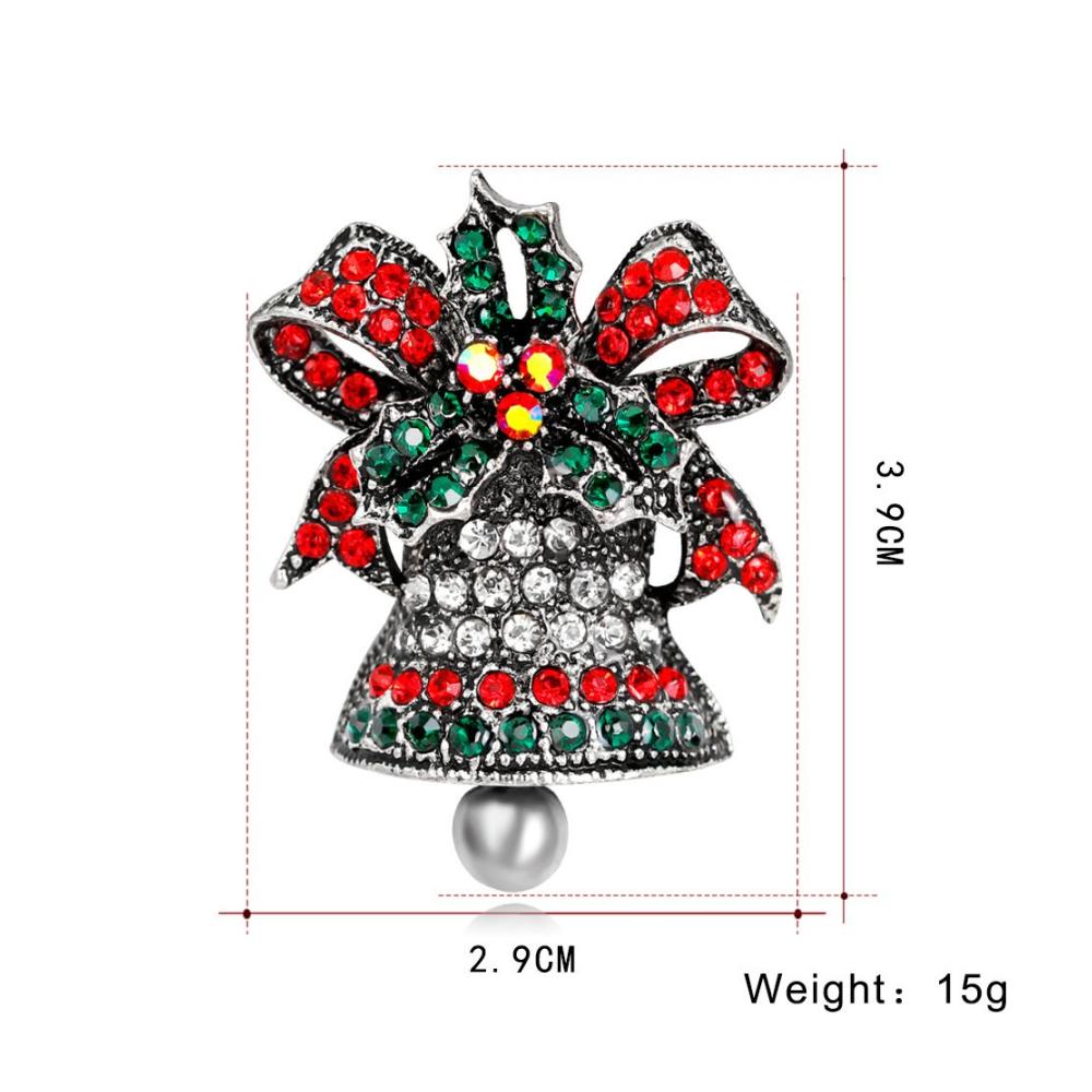 Einzigartige Weihnachtsbroschen & Anstecknadeln Set Strass-Weihnachtsbaum Weihnachtsmann & Emaille-Designs für Frauen. Perfekt für Jacken Revers & festliche Stoffe