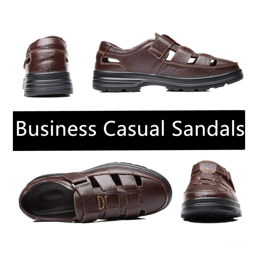 Stilvoll und Komfortabel Herren Sandalen für Arbeit Business und Freizeit – Atmungsaktiv und Modisch für Büro Gehen und Partys