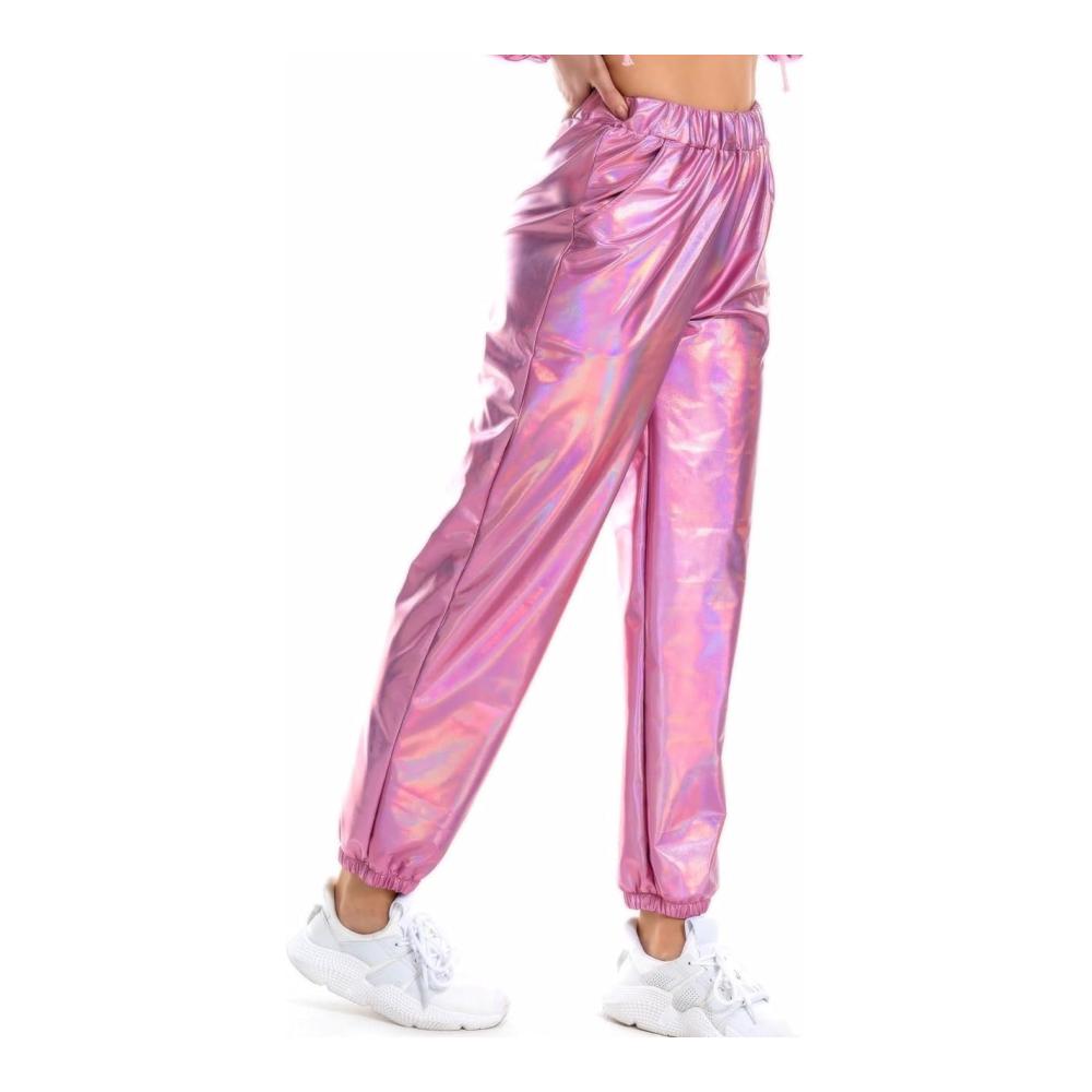 Einzigartige Damen Metallic Glänzed Hosen Stilvoll bequem & vielseitig! Perfekt für Sport Freizeit & Partys. Entdecke jetzt den Glamour