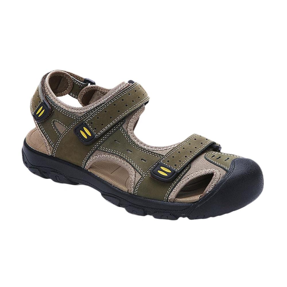 Entdecke die ultimativen Sport- & Outdoorsandalen für Abenteuer pur! Leder Trekkingsandalen für Herren Geschlossene Zehe atmungsaktiv perfekt für Sommer Strand und Wandern
