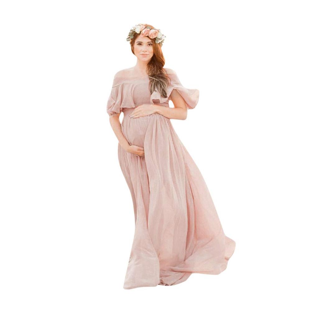 Lange Umstandskleider für die Fotografie Schwangerschaftskleider für Damen Sommerkleid Brautkleid für Schwangere Blumenmuster Umstandsmode