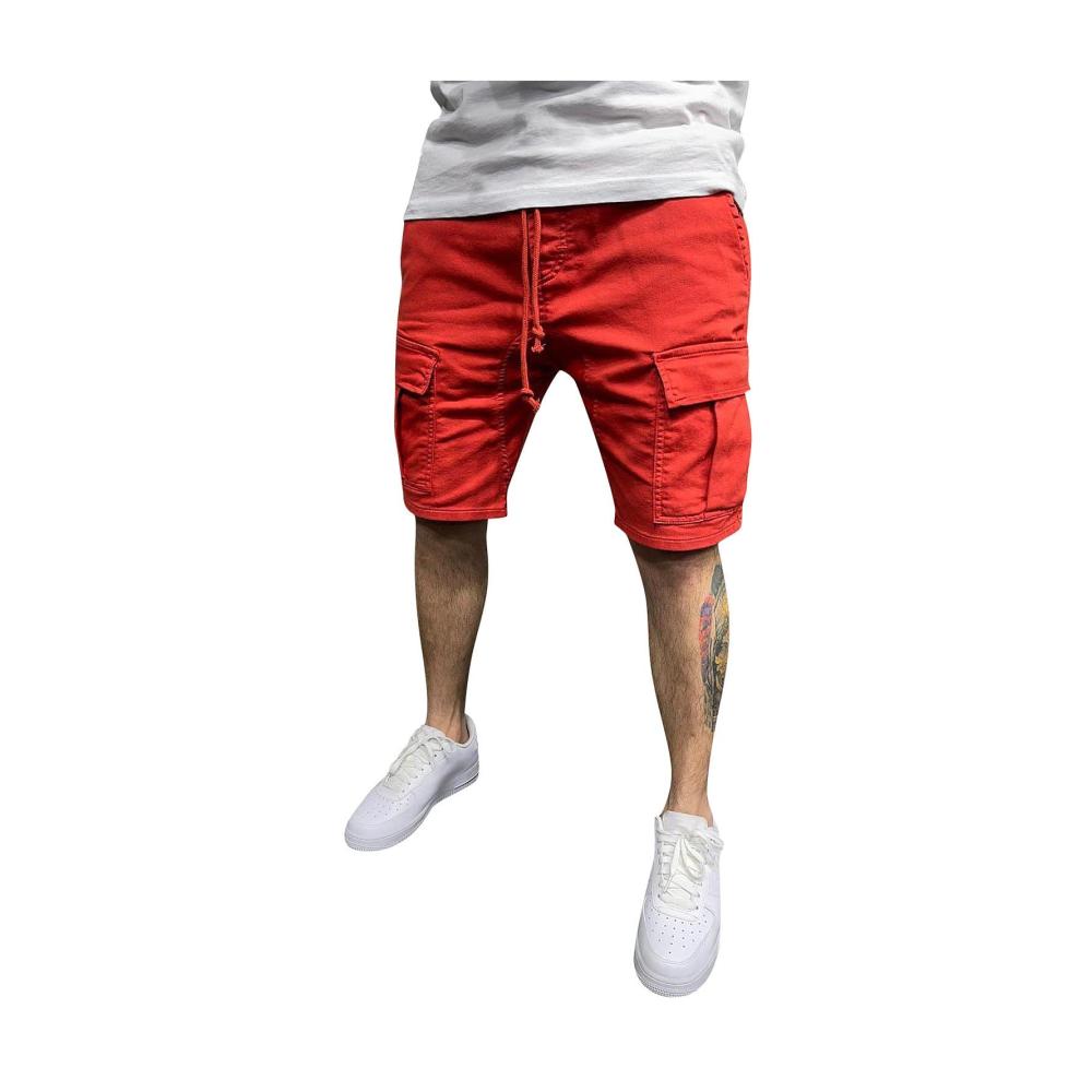Erfrischende Vielseitigkeit Sommer-Shorts für Herren mit elastischem Bund und Multi-Pockets für Freizeit und Training. Jetzt entdecken und stilvoll durch den Sommer