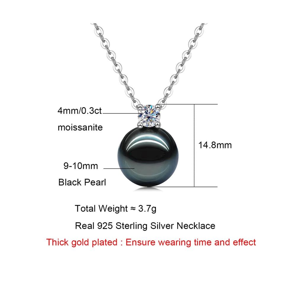 Entdecken Sie zeitlose Eleganz Schwarze Luxusperlenkette 9-10mm Natürliche Süßwasserperlen für unvergessliche Momente! Perfektes Hochzeits- oder Partygeschenk für Glück und Stil