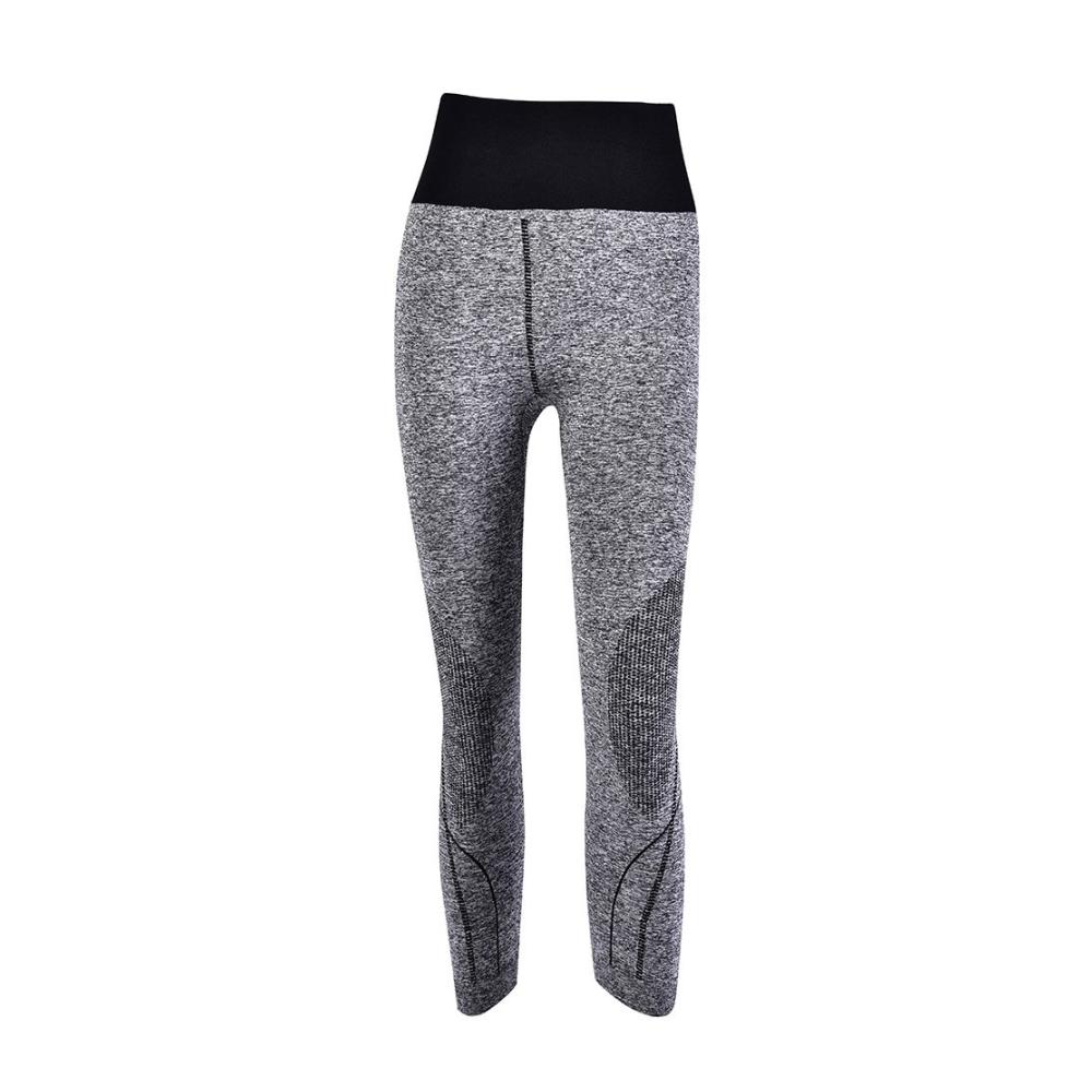 Entdecken Sie die ultimativen Damen Gym Sport Leggings Flexibel Enganliegend Perfekt für Yoga Aerobic und Laufen. Jetzt in Grau erhältlich
