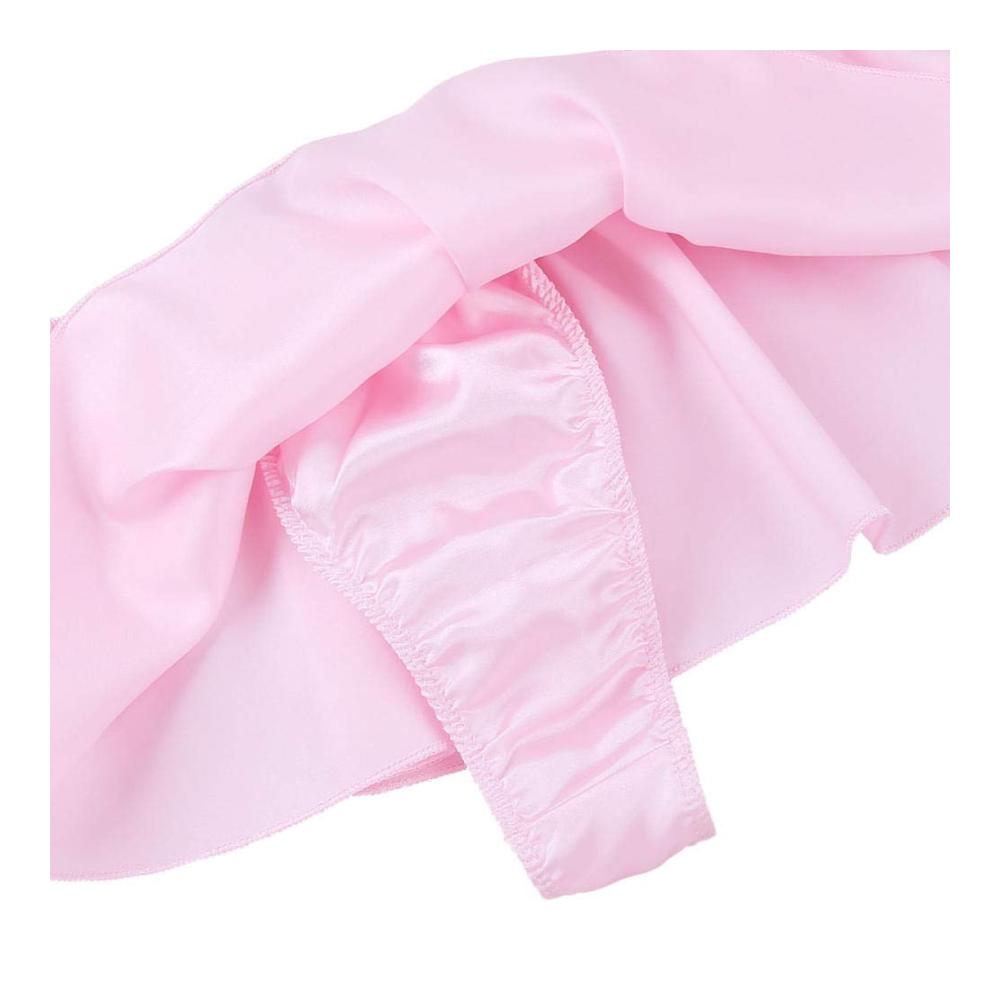 Erleben Sie ultimative Eleganz Glänzende Satin-Sissy-Rockleder mit Schleifchen-Thongs für Herren. Verführerische Strings für jeden Geschmack. Jetzt entdecken