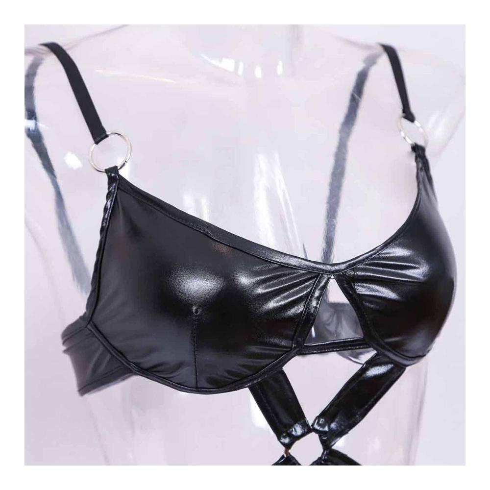 Verführerische Dessous-Sets Damen Sexy Lackleder Anzug für Leidenschaft & Versuchung. Perfekte Geschenke für Frauen & Männer zu Weihnachten