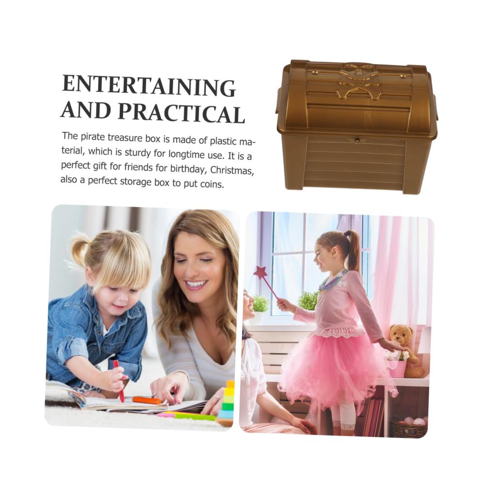 Einzigartiges Kinder Schmuckkästchen Piratenabenteuer für kleine Schätze! Fantastisches Aufbewahrungsdöschen für Spielzeug & Geburtstagsfeiern. Stilvoll und Vintage für unvergessliche Momente